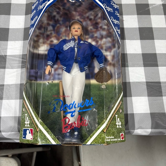 Mattel Los Angeles Dodgers Barbie Doll with Blue and White Outfit